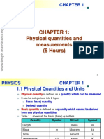 Chapter 1 Physical Quantities An Unit