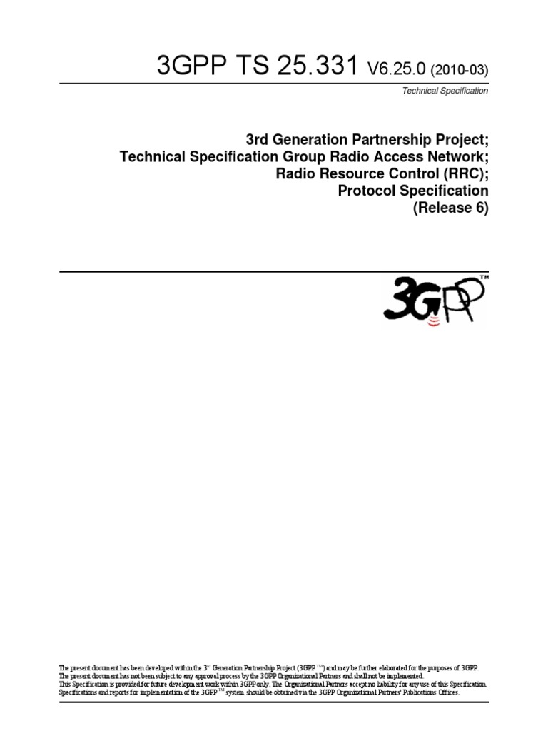 RRC Procedures | PDF | 3 Gpp | Mobile Technology