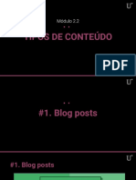 2.2 - Tipos de Conteúdo