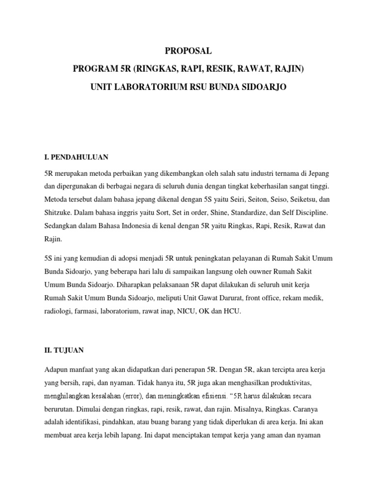 Implementasi Program 5R di Laboratorium | PDF