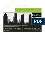 Thank You To Deloitte, Who Is An Elite Sponsor of The 2019 IABA Annual Meeting!