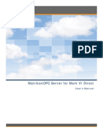 MatrikonOPC Server For Mark VI Direct User Manual