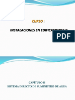 Sistema Directo de Suministro de Agua (Instalaciones en Edificaciones Ii) PDF