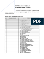 Daftar Tindakan - Tindakan Yang Perlu Informed Consent