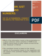 More Than Just Words and Numbers:: The Top 15 Fundamental Changes To The Dsm-5 & The Transition To Icd-10