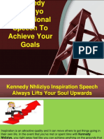 Kennedy Nhliziyo Inspirational Speech to Achieve Your Goals