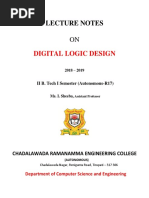 Lecture Notes: Digital Logic Design