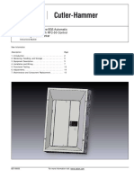 O & M Manual For The EGS Automatic Transfer Switch With RTC-50 Control and Integral Loadcenter