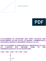 Ethylene Vinyl Acetate Co-Polymers (Eva)