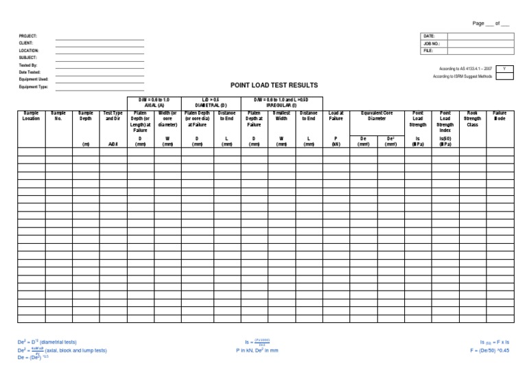 Point Load Sheet | PDF | Nature
