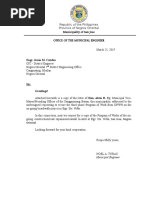 Letter Mayor - DPWH Request For POW