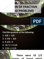 Division of Fraction Word Problems