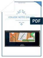 College Notes Gallery Management System