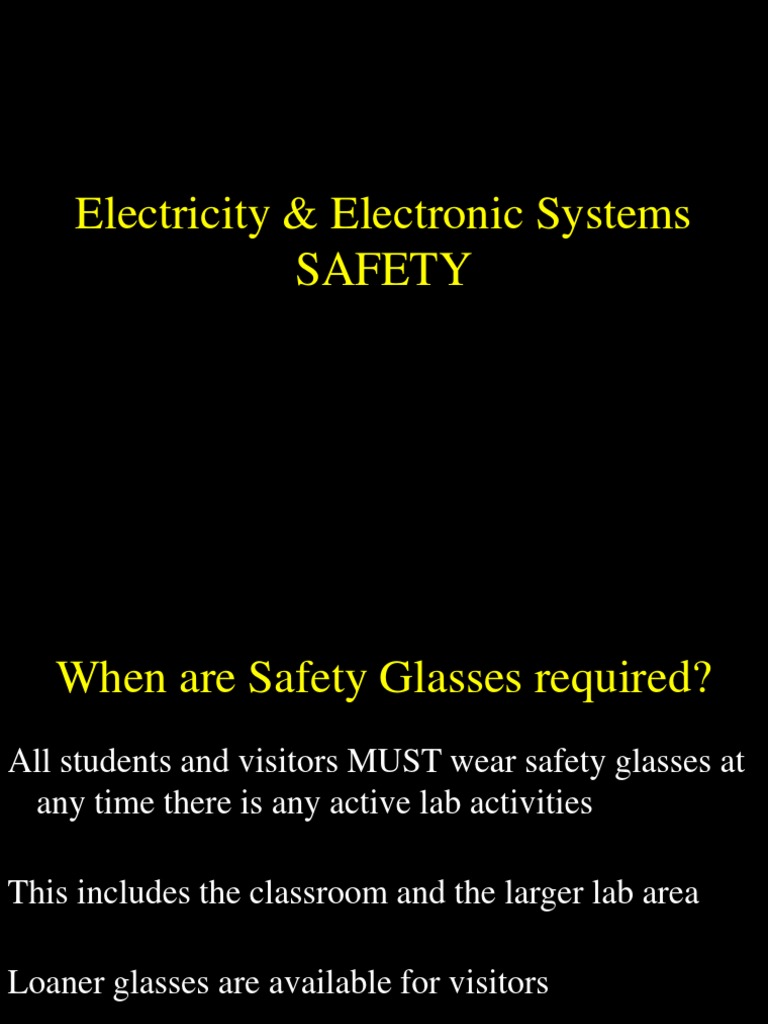 Electrical Safety System PDF Electrical Wiring Fuse (Electrical)