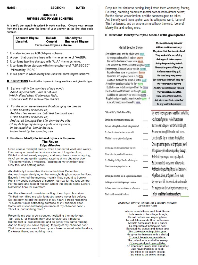 Aaa Bbb Rhyme Schemes A Complete Guide For Writers - iftie42