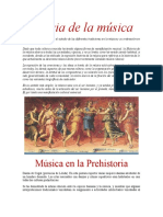 Historia de La Música