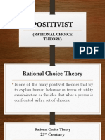 POSITIVIST Rational Choice