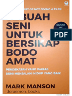 Sebuah Seni Untuk Bersikap Bodo Amat - Mark Manson