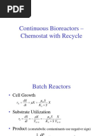 Chemostat Theory and Operations | PDF | Steady State | Chemical Reactor