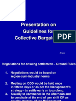 Guidelines Collective Bargaining Negotiations Settlement