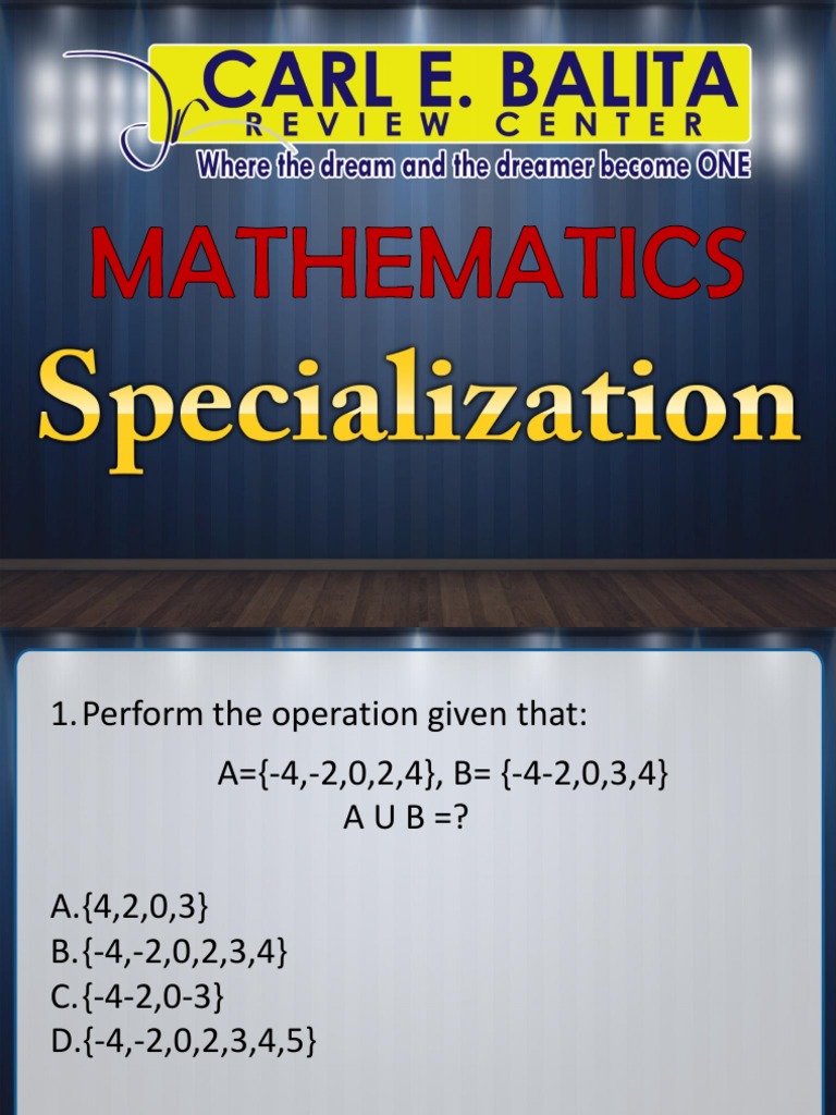 Mathematics LET Reviewer 2025 | PDF | Area | Group (Mathematics)