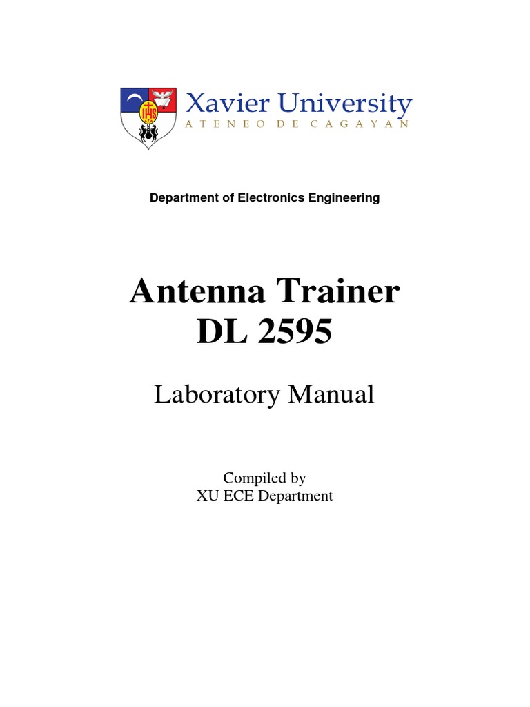 DL 2595 Antenna Trainer Manual | PDF | Antenna (Radio) | Polarization ...