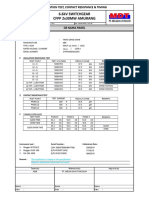 6.6Kv Switchgear CFPP 2X30Mw Amurang: Insulation Test, Contact Resistance & Timing