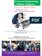 Detailed Project Report-DPR: Establishment of Common Facility Centre