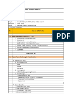 No Detail of Works: A. Preliminaries/Indirect Cost