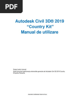 Autodesk Civil 3D 2019 Country Kit Manual de Utilizare