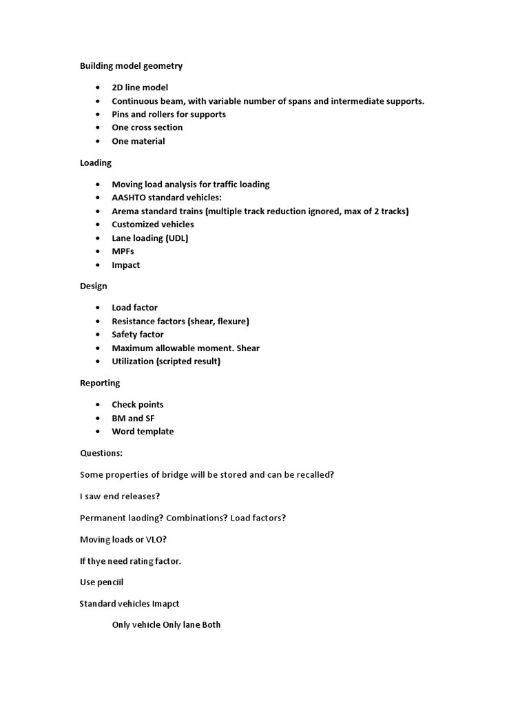Building Model Geometry | PDF