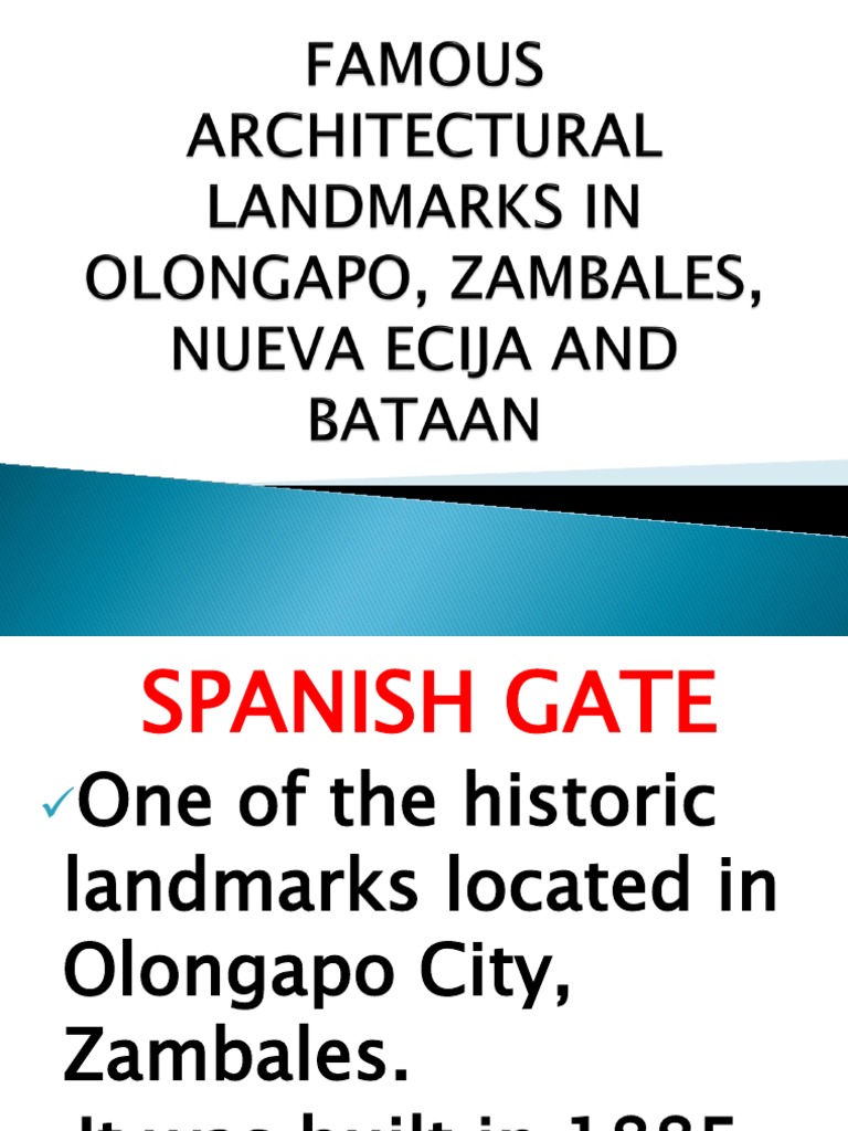 Famous Architectural Landmarks in Olongapo, Zambales PDF