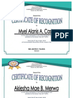 Award This: For Her Active Participation To The School Programs and Activities For The School Year 2017-2018