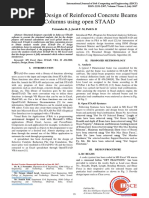 Analysis and Design of Reinforced Concrete Beams and Columns Using Open STAAD