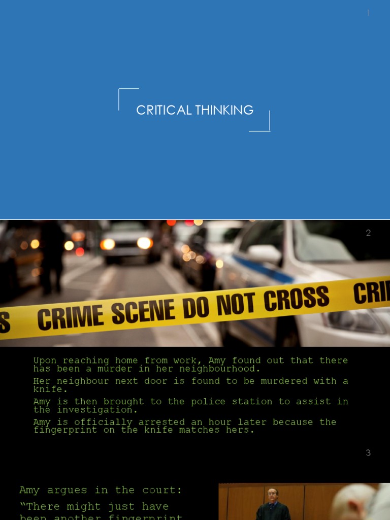 01 Critical Thinking | PDF | Deductive Reasoning | Reason