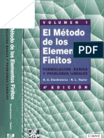 El Método de Los Elementos Finitos Vol. 1 - Zienkiewicz & Taylor - 4ta Edición PDF