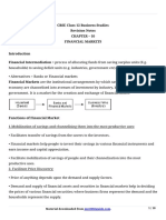 12 Business Studies CH 10 Financial Markeets