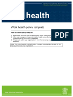 Work Health Policy Template