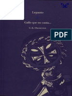 Chesterton, Gilbert K - Lepanto - Gallo Que No Canta (Bilingue) PDF