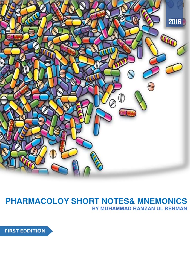 Pharmacology Mnemonics Guide | PDF | Drug Metabolism | Receptor ...