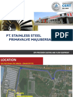 PT. Stainless Steel Primavalve Majubersama - Company Profile 2019