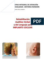 Cuaderno de Rehabilitación Implante Coclear 