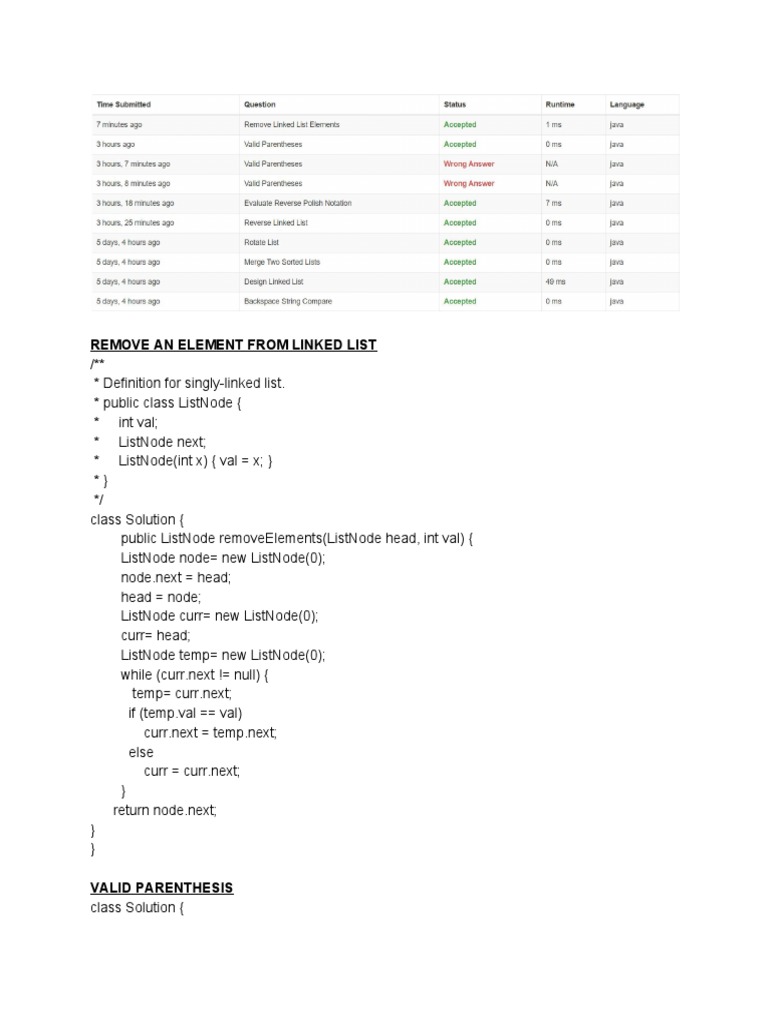Remove An Element From Linked List | PDF | Areas Of Computer Science ...