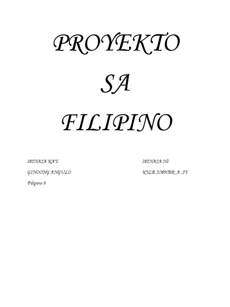 Filipino Tularawan | PDF