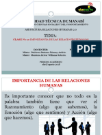 Importancia de Las Relaciones Humanas PDF