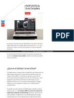 Lectura 5 Adobe Camera RAW (ACR) de Photoshop