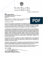Carta A Mario Gómez Fiscal Delegado para La Infancia y Adolescencia