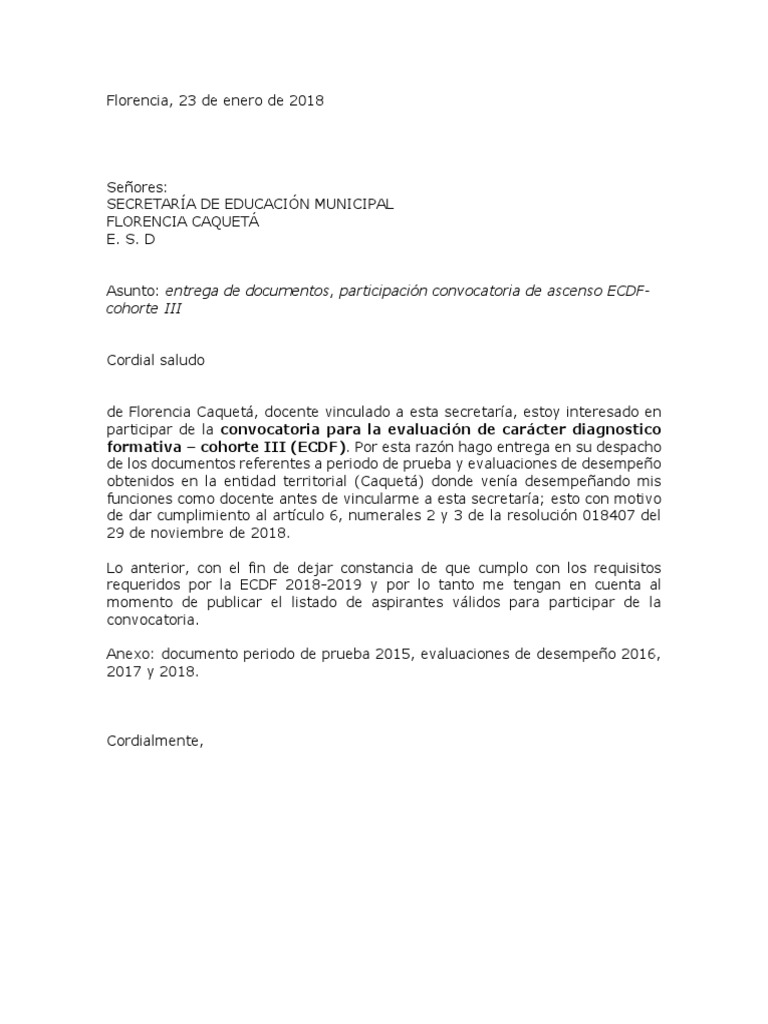 Oficio Entrega de Documentos PDF