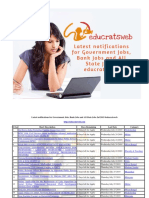 Latest Notifications For Government Jobs, Bank Jobs and All State Jobs Jul 2019 #Educratsweb