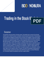 Trading in The Stock Market